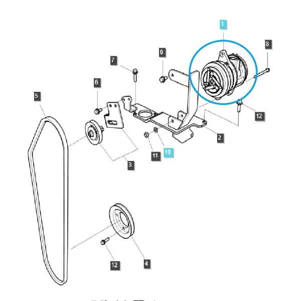 Klimakompressor / LS XR45, LS XR45HST, LS XR50, LS XR50HST, LS XR60 / 40364535
