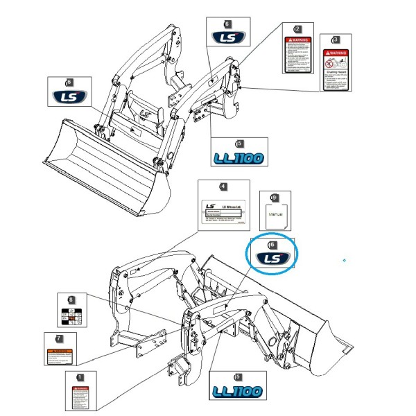 Information sticker LS / LS Tractor / 40368876