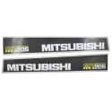 Mitsubishi MT205 stickers, Tractor stickers, Tractor stickers, Mitsubishi MT 205 stickers