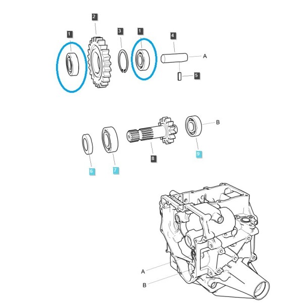 Ball Bearing / A0862030 / LS Tractor No. 40012701