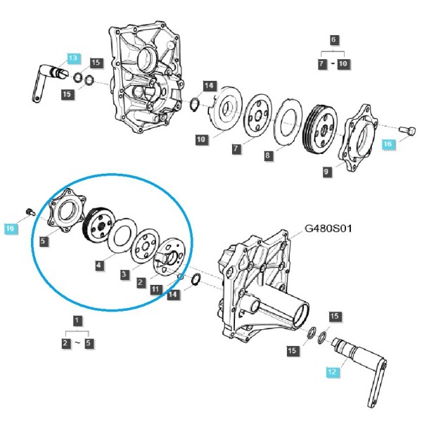 Brake Complete / G650 / Left / LS Tractor / No. 40198665