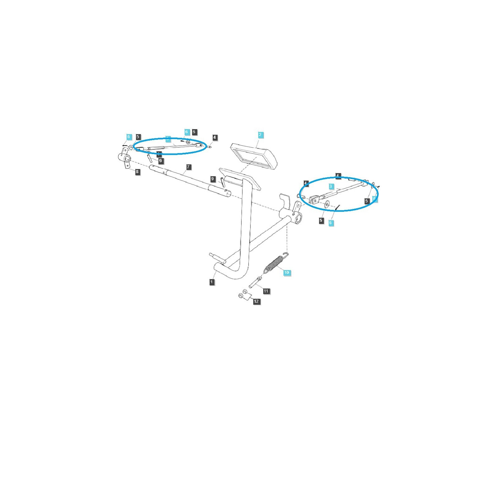 Câble de frein Kubota L3608