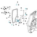 Pravý zámok dverí kabíny / G862 / LS Traktor / č.40248080