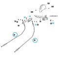 Handbrake cable - LS Tractor / TRG670 / 40255077