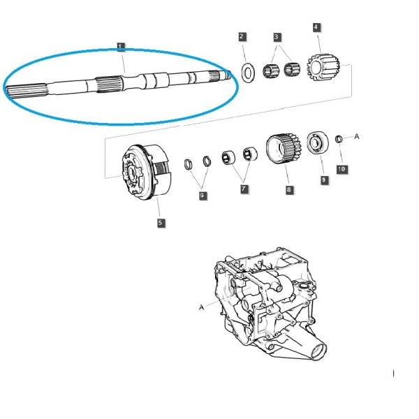 Wałek napędowy TRG287 / LS Tractor / 40337011
