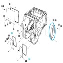 Cab side window / right / TRG863 / LS Tractor / no. 40032827
