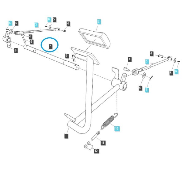 Brake rod / TRG670 / LS Tractor / No. 40293847