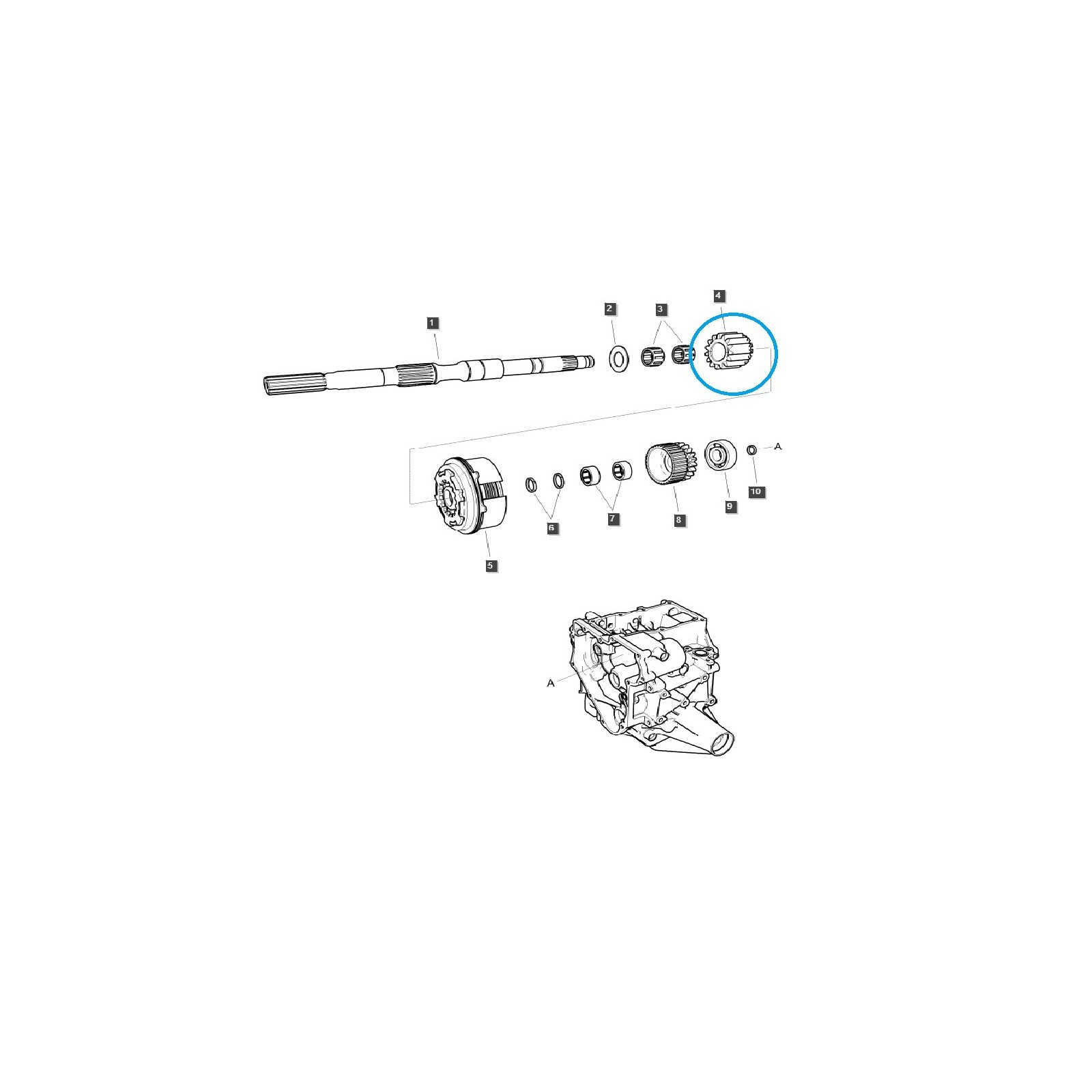 Piñón 15T PTO-DRV / TRG287 / LS Tractor 40347255