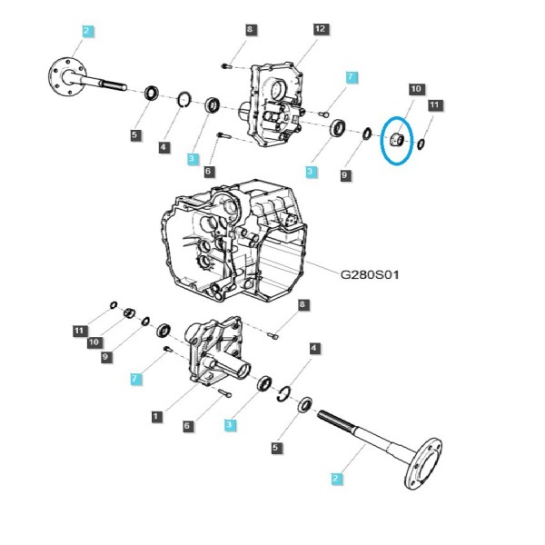 Tuleja prowadząca, oś tylna / TRG481 / LS Tractor / 40242839 | Traktor.com.pl
