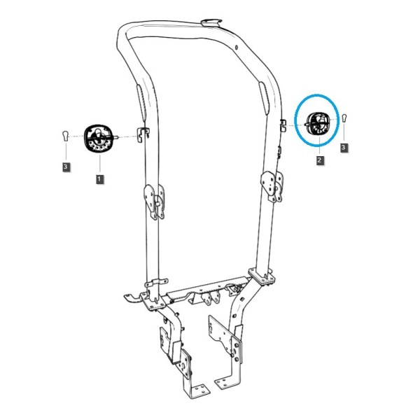 Lámpara LED montada en el soporte - izquierda TRG760 / Tractor LS / 40351701