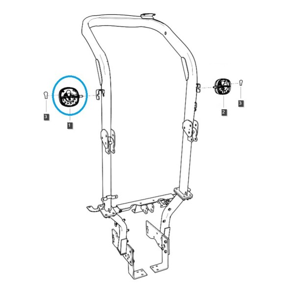 Feu LED monté sur la barre - droite TRG760 / LS Tractor / 40351702