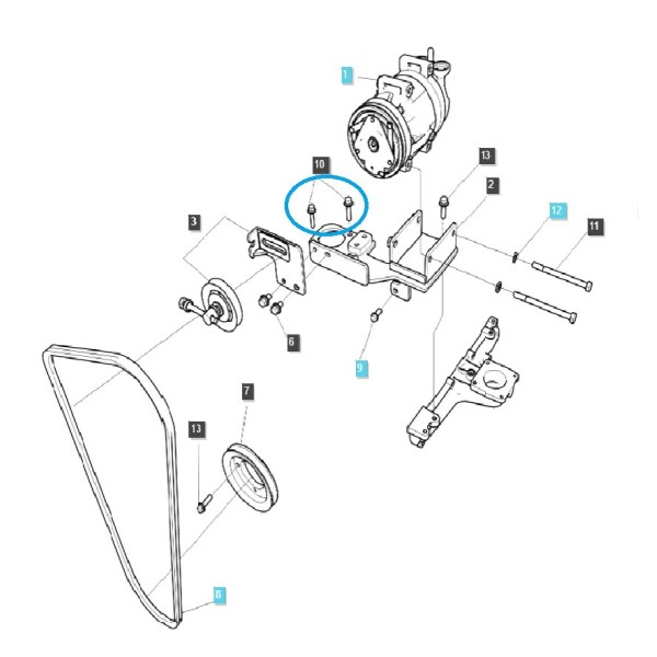 Šroub / M8 x 1,25 x 35 mm / LS Traktor / S155083533 / 40028975