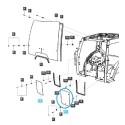 Přední / levé / spodní okno kabiny / TRG863 / LS Traktor / č. 40340764