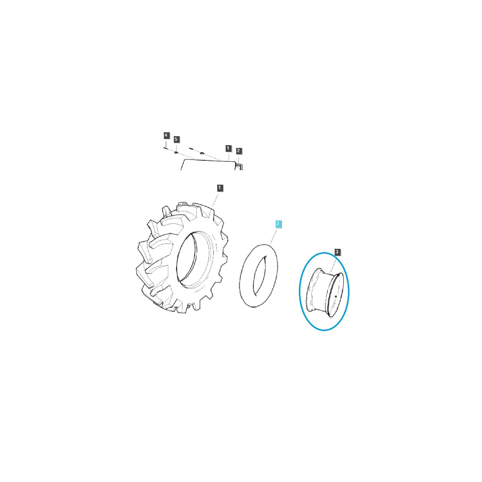 Rim W8 x16_LI / TRG490 / LS Tractor / 40408243