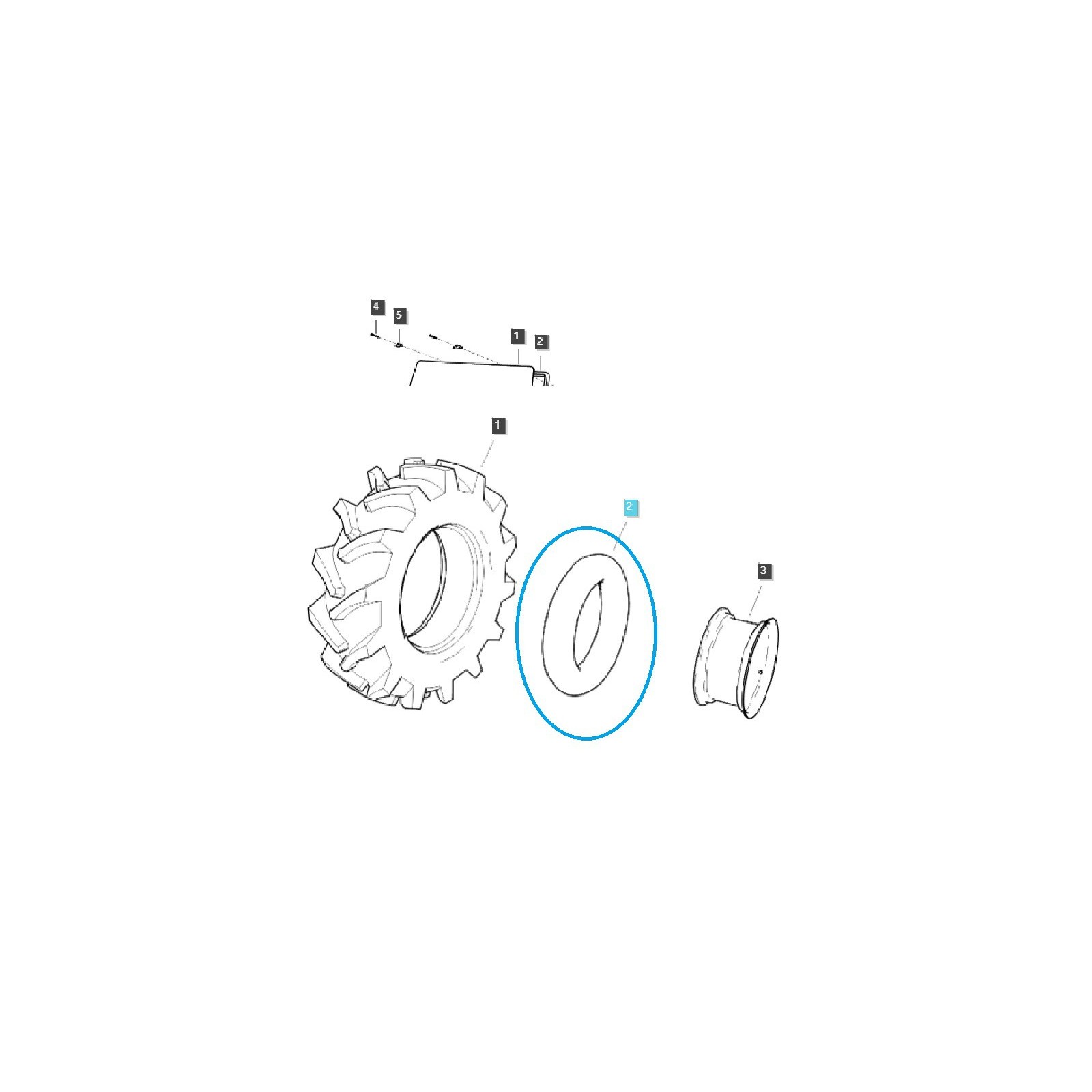 Tractor 9.5-16 / TRG490 / LS / 40191302