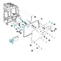 Spodní těsnění okna / zadní kabina / TRG863 / LS traktor / č. 40260523