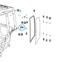 Manija de cierre/bloqueo de ventana lateral / derecha / TRG863 / Tractor LS / n.º 40247650