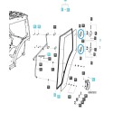 Gummipolster für Türscharniere / TRG862 / LS Tractor / 40351772