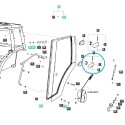 Kabinentürscharnier komplett / TRG862 / Nr. 40351776