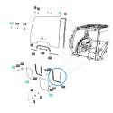 Tesnenie okna ľavej kabíny / TRG863 / LS Traktor / č. 40340769