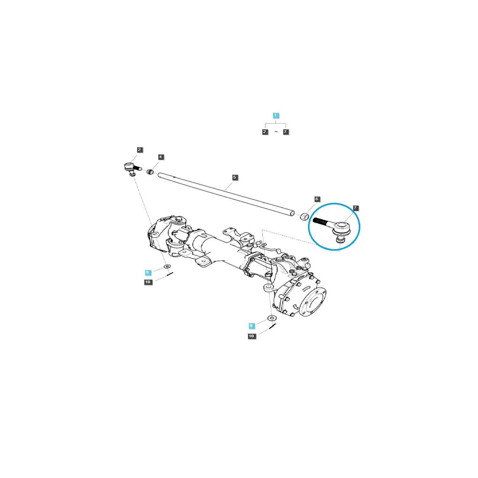 Gelenkkopf / 120 mm / Rechts / LS MT3.40 / MT357 / G610 / A1610036 / Nr. 40420965
