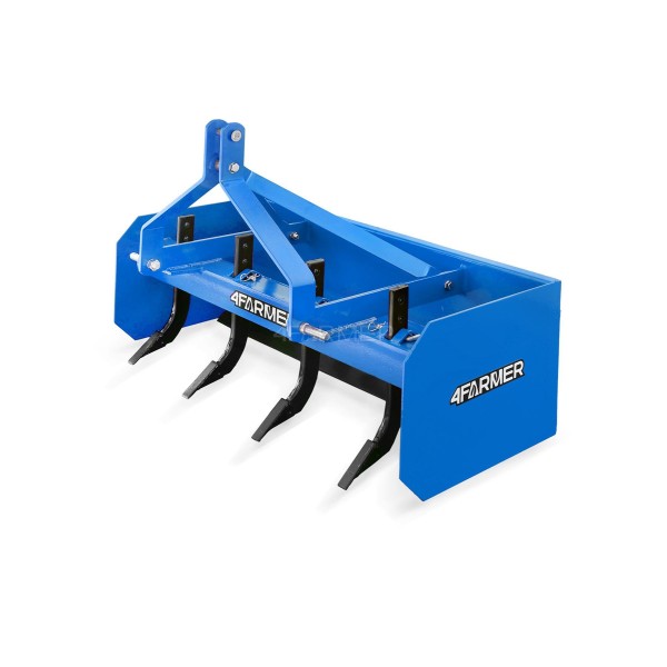 Grader, Planierer für 4BS 123 cm 4FARMER Traktor (blau)