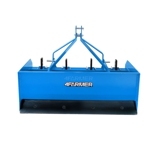 Grader, leveler for tractor 4BS 123 cm 4FARMER (blue)