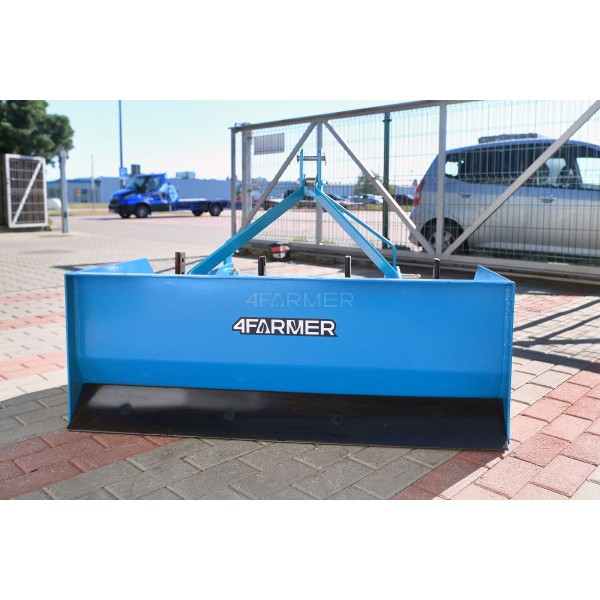 Grader, Planierer für 4BS 123 cm 4FARMER Traktor (blau)