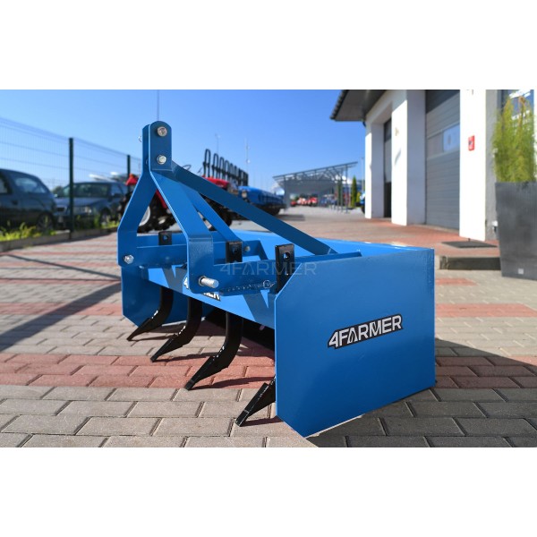Grader, leveler for tractor 4BS 123 cm 4FARMER (blue)