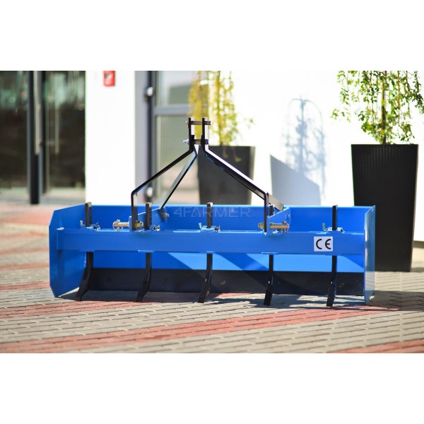 Grejdr, srovnávač za traktor 5BS 153 cm 4FARMER (modrý)
