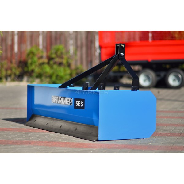 Grader, Planierer für 5BS 153 cm 4FARMER Traktor (blau)