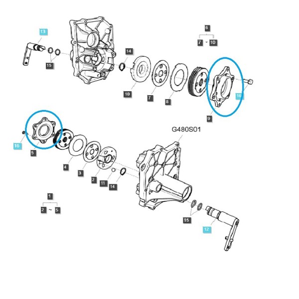 Differentiallagergehäuse TRG650 / LS Traktor / 40198662