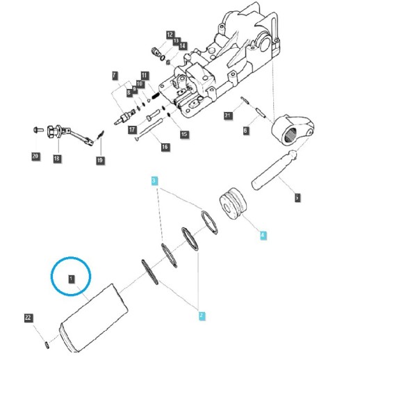 Cylinder podnośnika hydraulicznego / A1826125 / TRG826 / LS Tractor / nr 40011329 | Traktor.com.pl