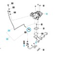 Mamelon pour la conduite d'huile lubrifiant le turbocompresseur Q1850017 / LS Tractor / 40009945