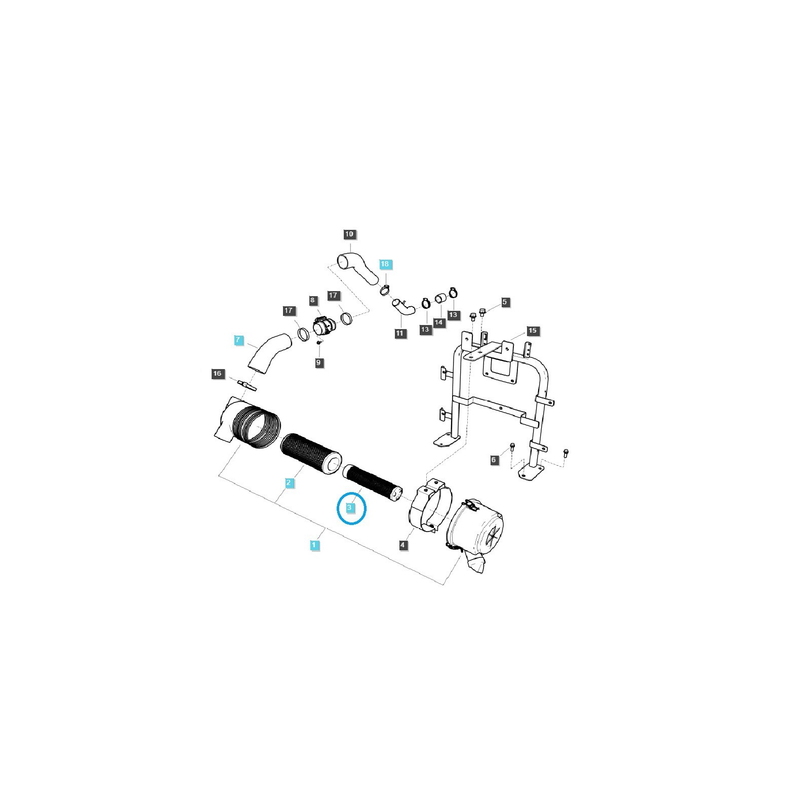 Vzduchový filtr / TRG190 / LS Traktor / 40269343