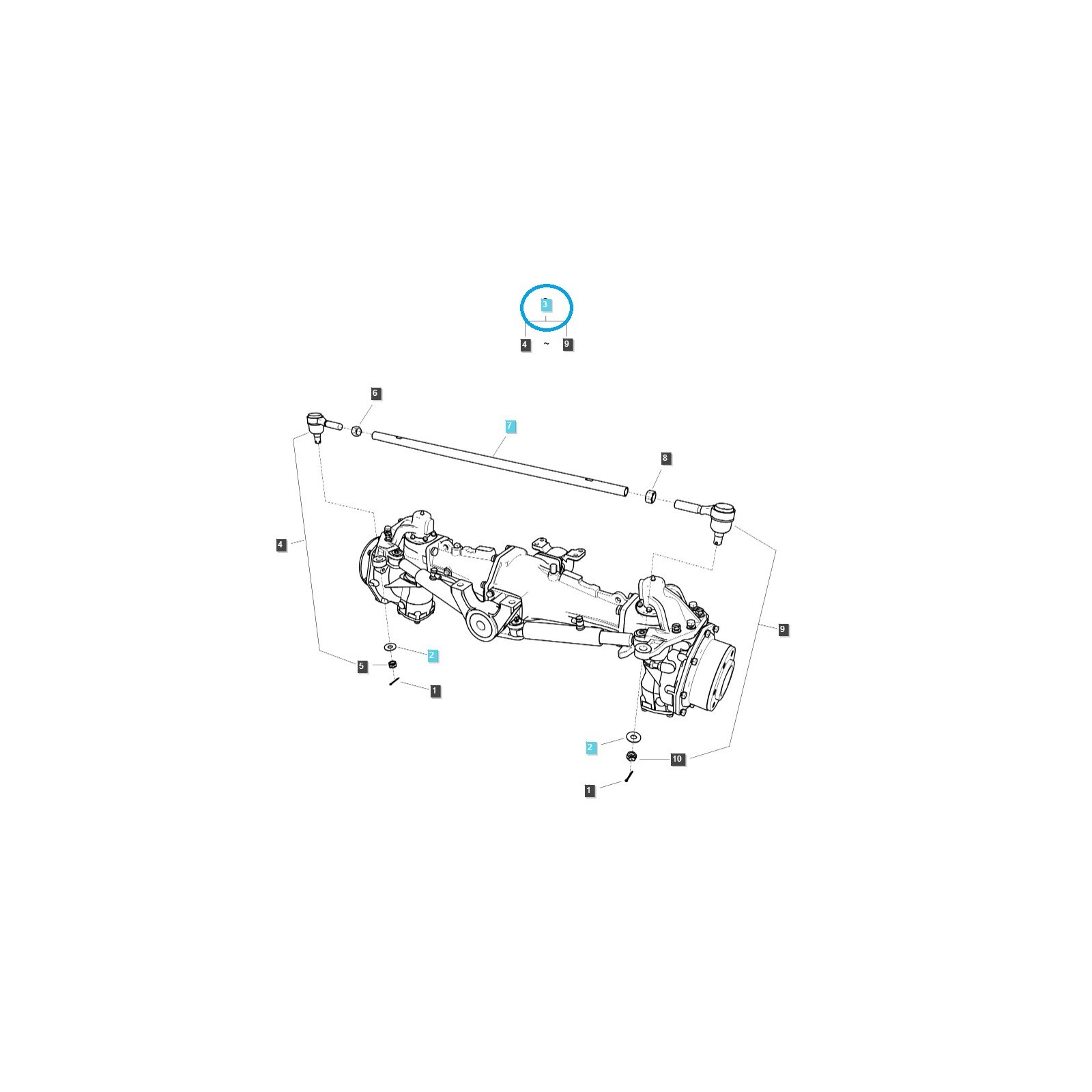 Riadiace mechanizmy / TRG610 / LS MT357 / XR45 / XR50 / XR60 / Traktor LS / Č. 40425622