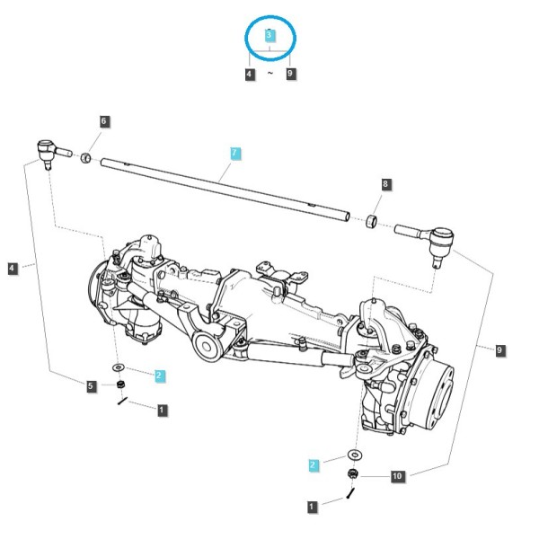 Steering Linkage / TRG610 / LS MT357 / XR45 / XR50 / XR60 / LS Tractor / No. 40425622