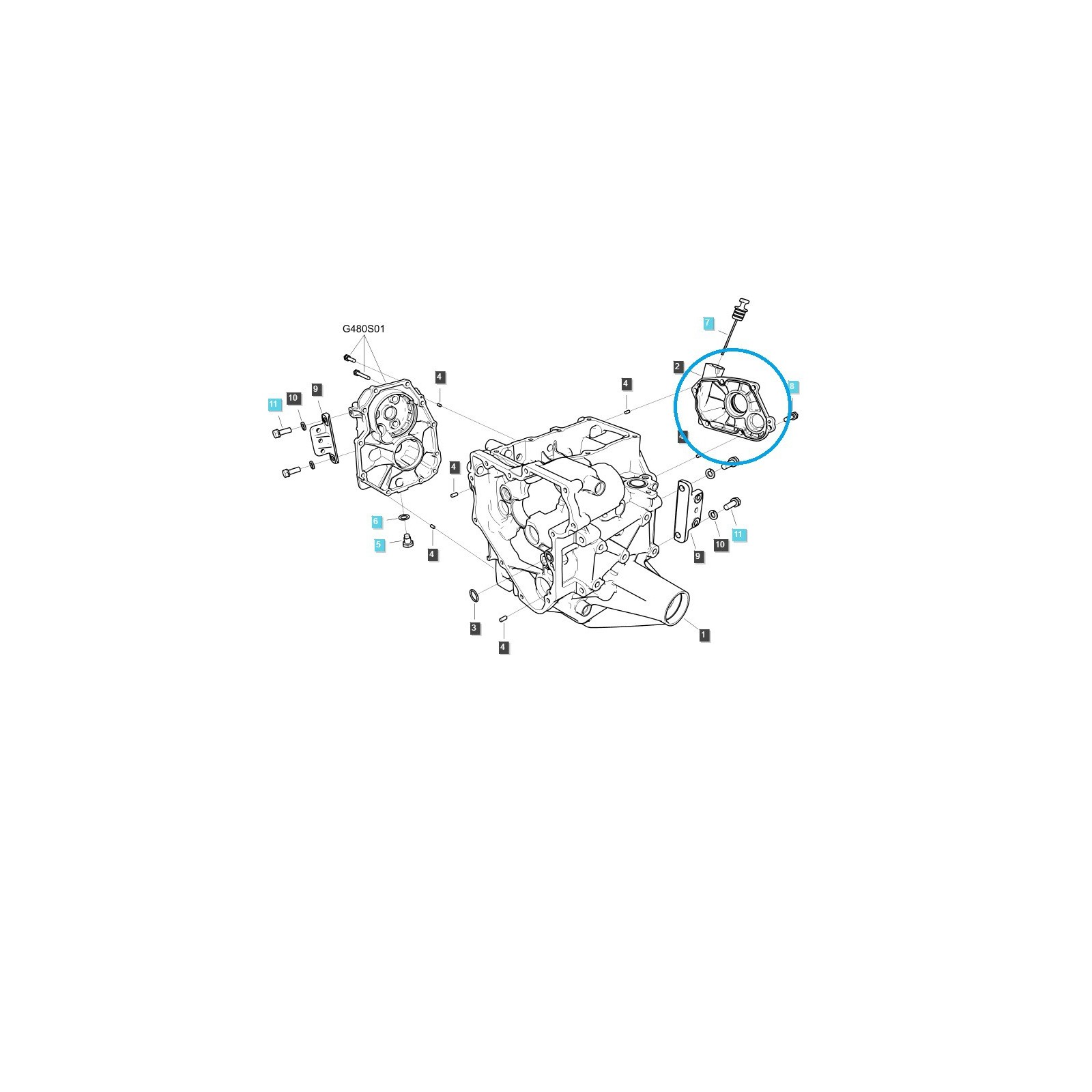 Kryt převodovky R/PTO (HST) TRG280 / MT1.25 / LS Traktor / 40336394