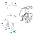 Vordere/untere Kabinenfensterdichtung / LS-Traktor / 40266720