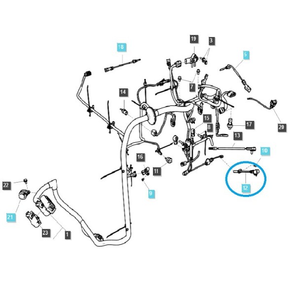 Kurbelwellenpositionssensor / TRG750 / LS Traktor / 40273645