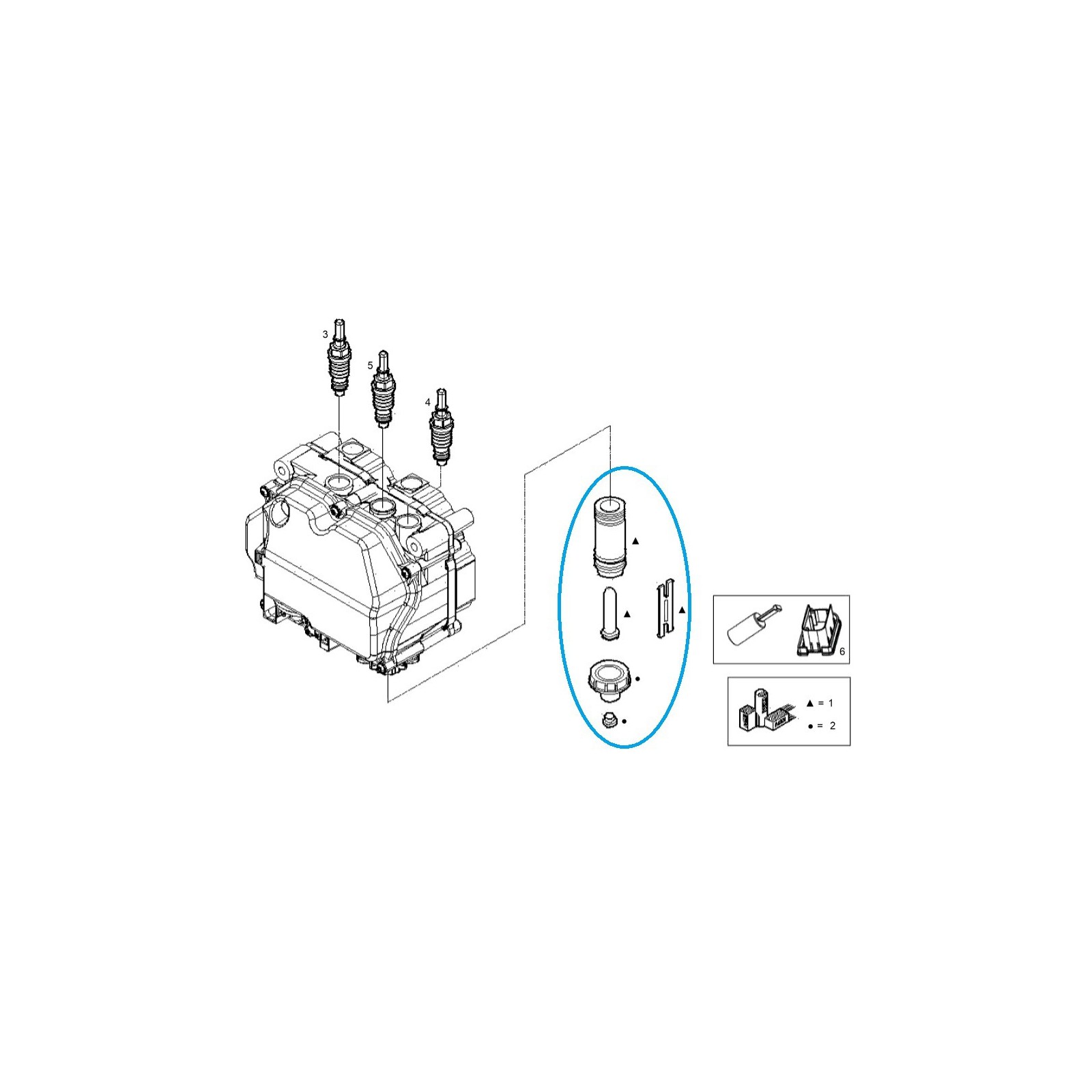 Filtre Adblue - Tracteur IVC / LS / 40344761