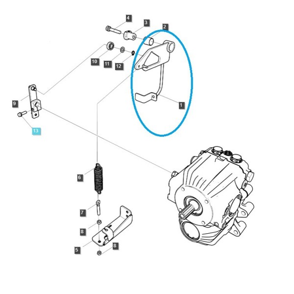 Dźwignia HST - LDU - TRG292 / XJ2025 / LS Tractor / 40414778 | Traktor.com.pl