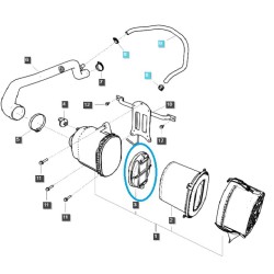 Vložka sekundárního vzduchového filtru, eliptický traktor TRG190 LS / 40337710
