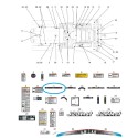 Etiqueta informativa, cambio de toma de fuerza TRG980 J23HST, J27HST / Tractor LS / 40258113