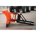 Priamy snehový pluh, 150 cm, hydraulický, pre vysokozdvižný vozík 4FARMER