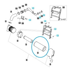 Luftfilterelement, Hauptelement / TRG190 / LS Traktor 40541564