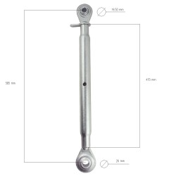 Turnbuckle / Cat I / Cat II / M27 / 585-810 mm