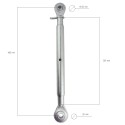Tendeur, Cat I, Cat II, M27, 480 mm, 680 mm, Connecteur central