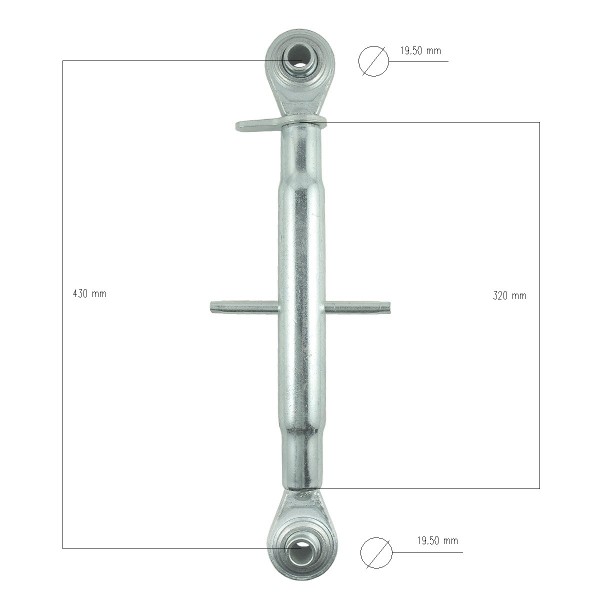 Tensor, Cat I, M27, 430 mm, 640 mm, Conector central