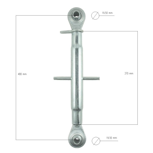 Napínák, Cat I, M27, 480 mm, 690 mm, Centrální konektor